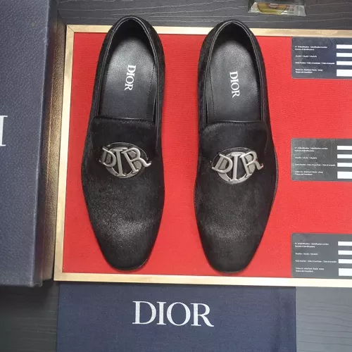 Replica Christian Dior Leather Shoes For Men #1356533 $102.00 USD for Wholesale