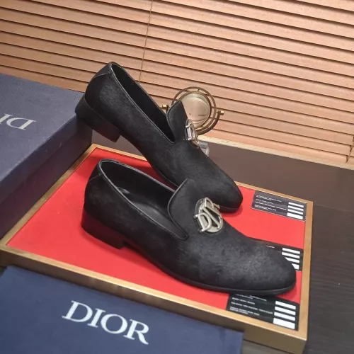 Replica Christian Dior Leather Shoes For Men #1356533 $102.00 USD for Wholesale