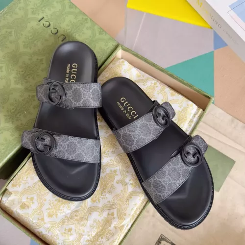 Gucci Slippers For Men #1356672 $60.00 USD, Wholesale Replica Gucci Slippers