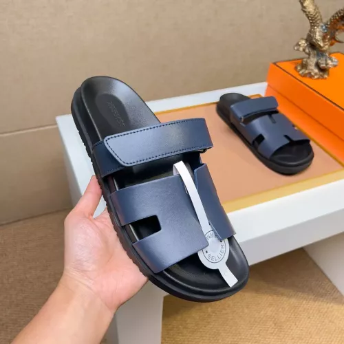 Replica Hermes Slippers For Men #1356875 $56.00 USD for Wholesale