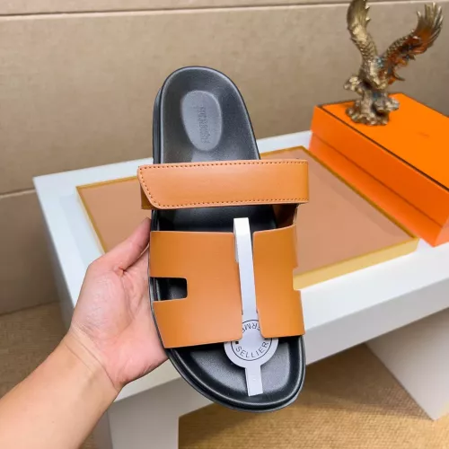 Replica Hermes Slippers For Men #1356879 $56.00 USD for Wholesale