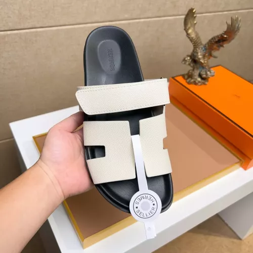 Replica Hermes Slippers For Men #1356885 $56.00 USD for Wholesale