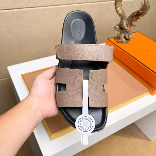 Replica Hermes Slippers For Men #1356905 $56.00 USD for Wholesale