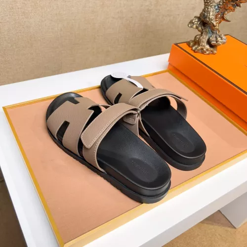 Replica Hermes Slippers For Men #1356905 $56.00 USD for Wholesale