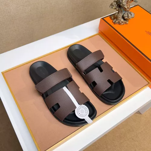 Replica Hermes Slippers For Men #1356908 $56.00 USD for Wholesale