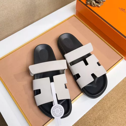 Replica Hermes Slippers For Men #1356916 $56.00 USD for Wholesale