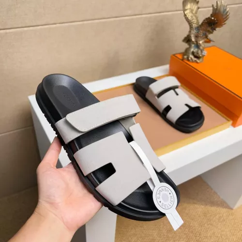 Replica Hermes Slippers For Men #1356916 $56.00 USD for Wholesale