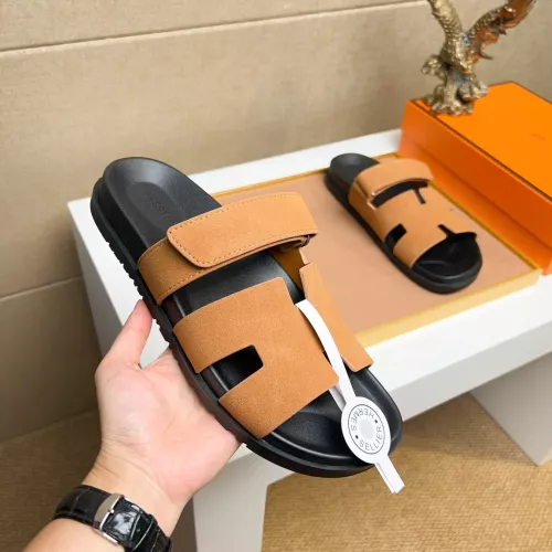 Replica Hermes Slippers For Men #1356928 $56.00 USD for Wholesale