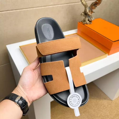 Replica Hermes Slippers For Men #1356928 $56.00 USD for Wholesale