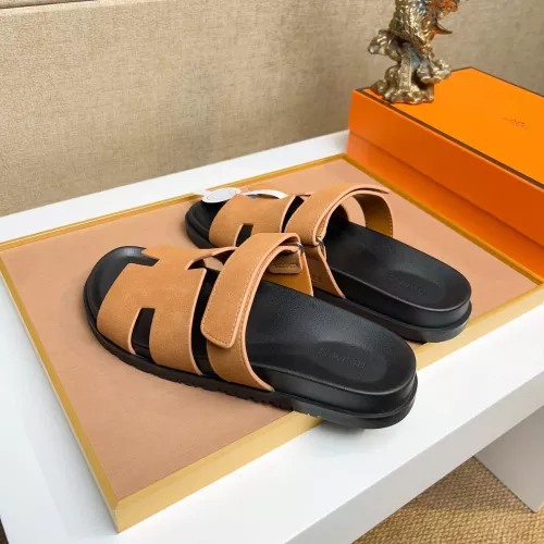 Replica Hermes Slippers For Men #1356928 $56.00 USD for Wholesale