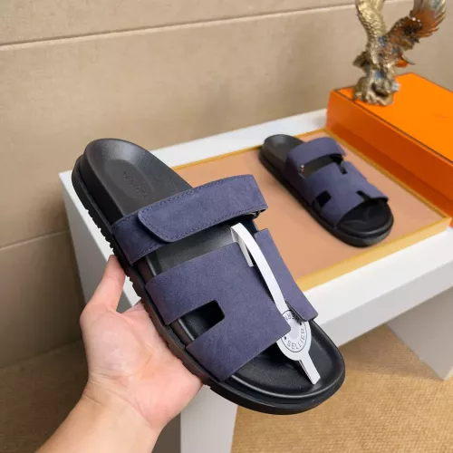 Replica Hermes Slippers For Men #1356936 $56.00 USD for Wholesale