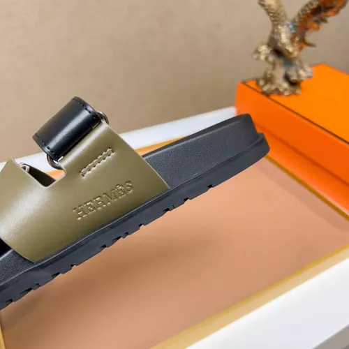 Replica Hermes Slippers For Men #1356946 $56.00 USD for Wholesale