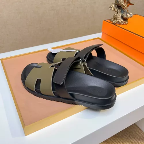 Replica Hermes Slippers For Men #1356946 $56.00 USD for Wholesale