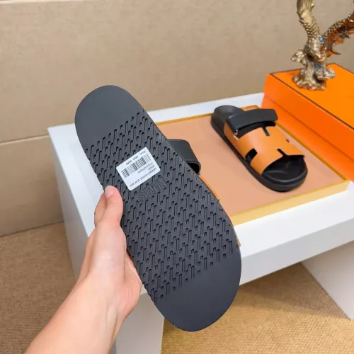 Replica Hermes Slippers For Men #1356950 $56.00 USD for Wholesale
