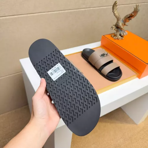Replica Hermes Slippers For Men #1356958 $56.00 USD for Wholesale