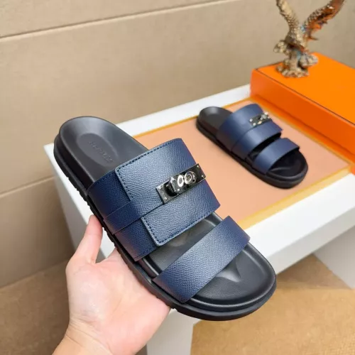 Replica Hermes Slippers For Men #1356961 $56.00 USD for Wholesale