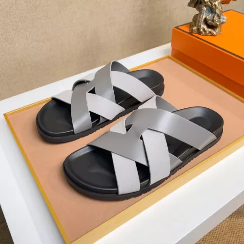 Hermes Slippers For Men #1356969 $56.00 USD, Wholesale Replica Hermes Slippers
