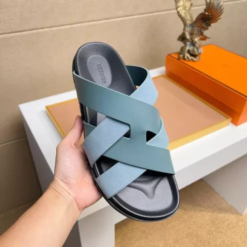 Replica Hermes Slippers For Women #1356971 $56.00 USD for Wholesale