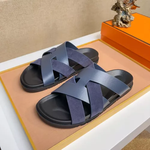 Hermes Slippers For Men #1356976 $56.00 USD, Wholesale Replica Hermes Slippers