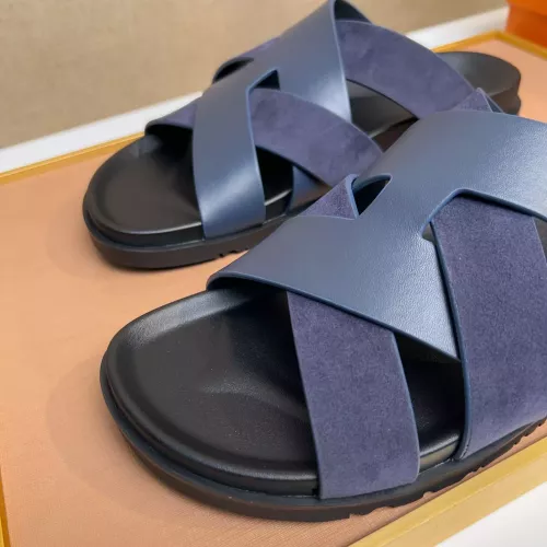 Replica Hermes Slippers For Men #1356976 $56.00 USD for Wholesale