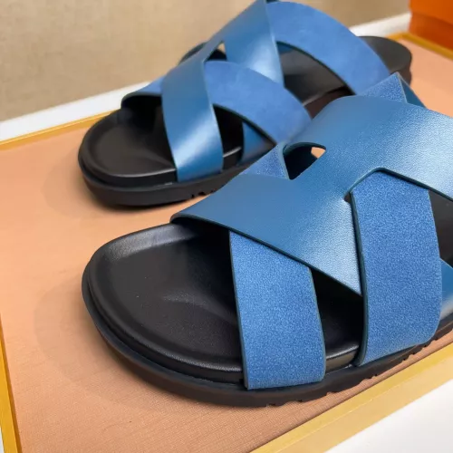 Replica Hermes Slippers For Men #1356978 $56.00 USD for Wholesale