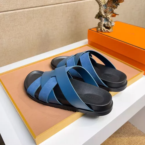 Replica Hermes Slippers For Men #1356978 $56.00 USD for Wholesale