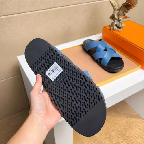 Replica Hermes Slippers For Men #1356978 $56.00 USD for Wholesale