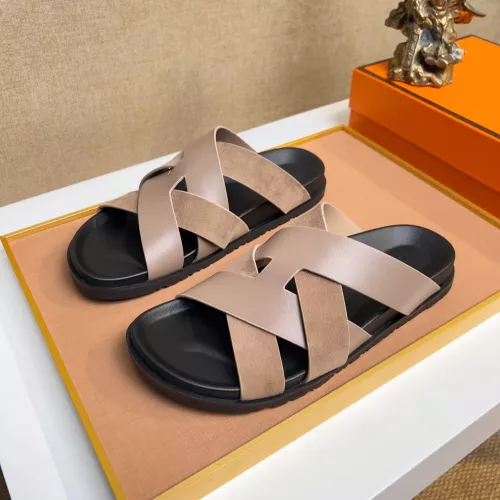Hermes Slippers For Men #1356980 $56.00 USD, Wholesale Replica Hermes Slippers