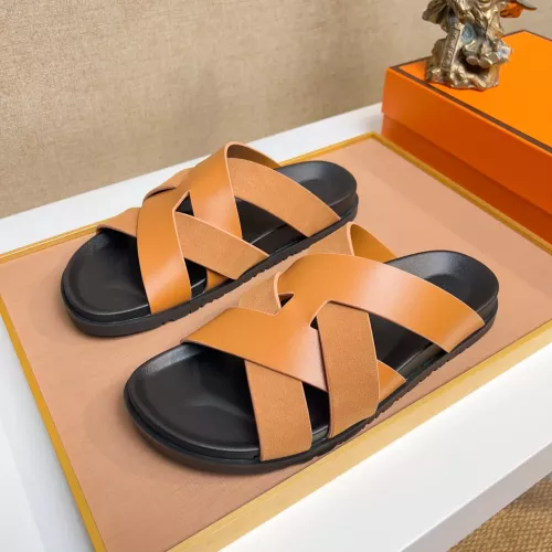 Hermes Slippers For Men #1356982 $56.00 USD, Wholesale Replica Hermes Slippers