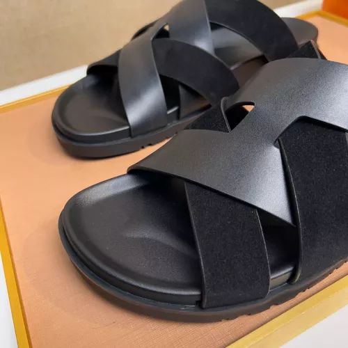 Replica Hermes Slippers For Men #1356993 $56.00 USD for Wholesale