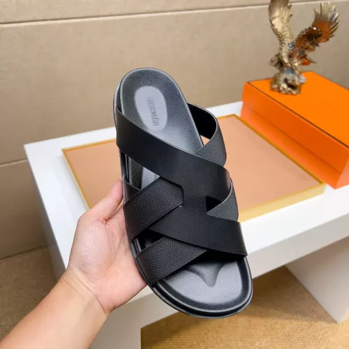 Replica Hermes Slippers For Men #1357002 $56.00 USD for Wholesale