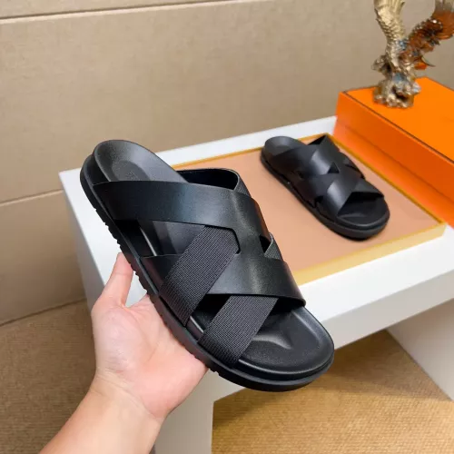 Replica Hermes Slippers For Men #1357002 $56.00 USD for Wholesale