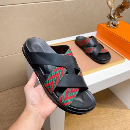 Replica Hermes Slippers For Men #1357009 $56.00 USD for Wholesale