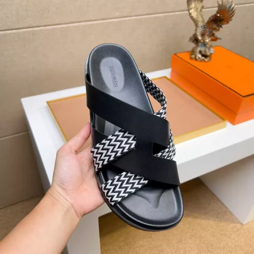 Replica Hermes Slippers For Men #1357011 $56.00 USD for Wholesale