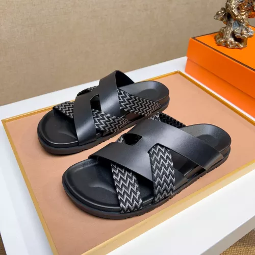 Hermes Slippers For Men #1357013 $56.00 USD, Wholesale Replica Hermes Slippers