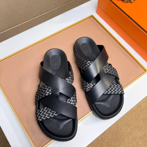 Replica Hermes Slippers For Men #1357013 $56.00 USD for Wholesale
