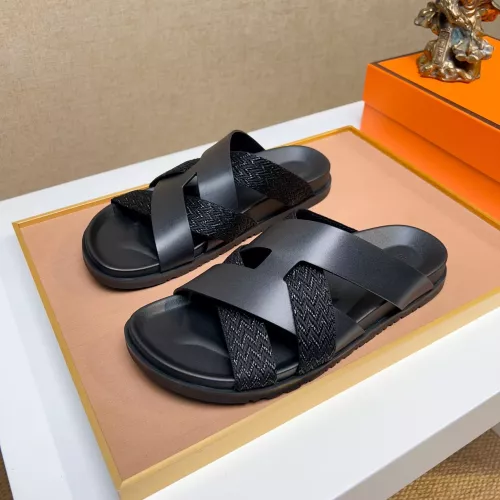 Hermes Slippers For Men #1357015 $56.00 USD, Wholesale Replica Hermes Slippers