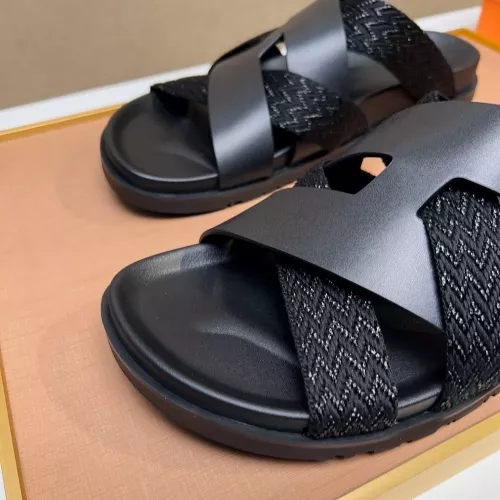 Replica Hermes Slippers For Men #1357015 $56.00 USD for Wholesale