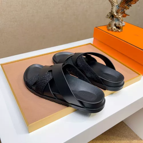 Replica Hermes Slippers For Men #1357015 $56.00 USD for Wholesale