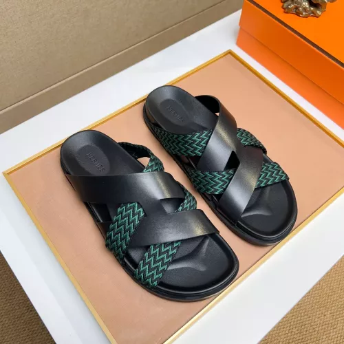 Replica Hermes Slippers For Men #1357017 $56.00 USD for Wholesale