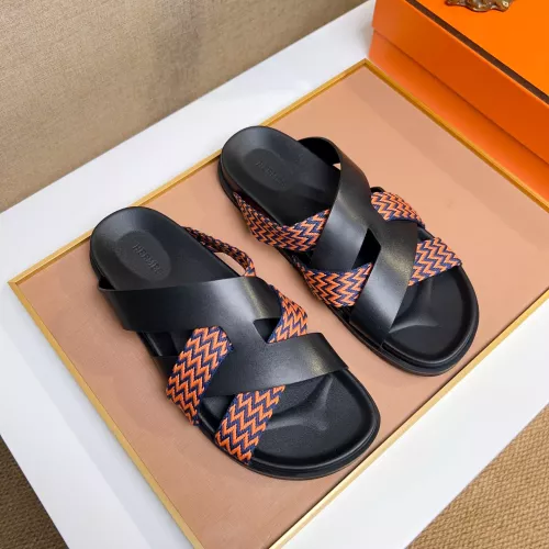 Replica Hermes Slippers For Men #1357019 $56.00 USD for Wholesale