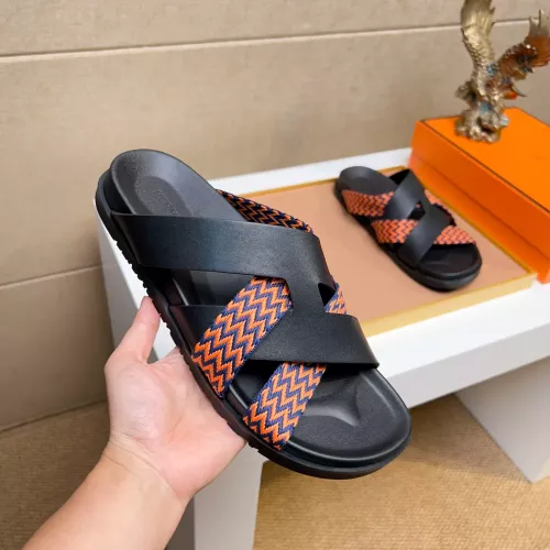 Replica Hermes Slippers For Men #1357019 $56.00 USD for Wholesale
