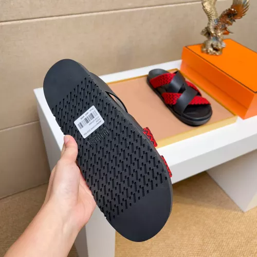Replica Hermes Slippers For Men #1357021 $56.00 USD for Wholesale