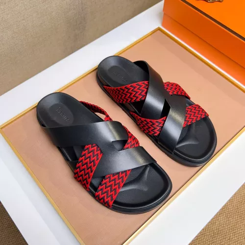 Replica Hermes Slippers For Men #1357021 $56.00 USD for Wholesale