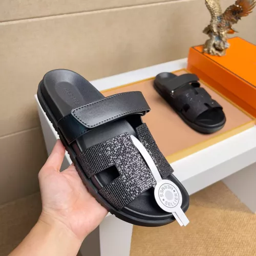 Replica Hermes Slippers For Men #1357025 $60.00 USD for Wholesale