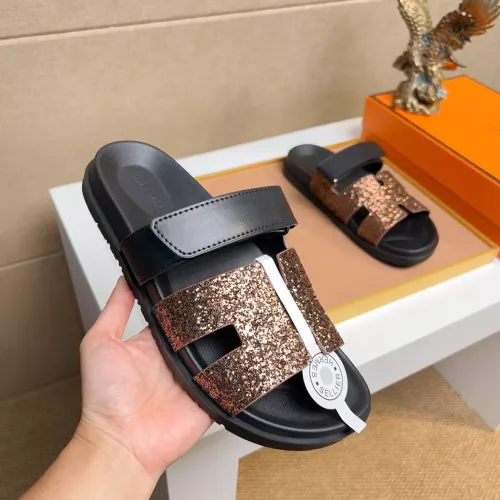 Replica Hermes Slippers For Men #1357029 $60.00 USD for Wholesale
