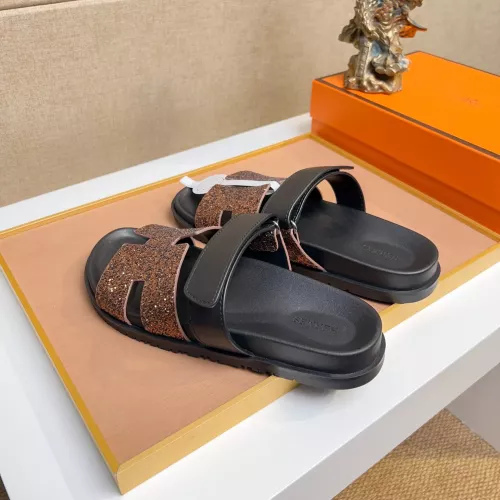 Replica Hermes Slippers For Men #1357029 $60.00 USD for Wholesale