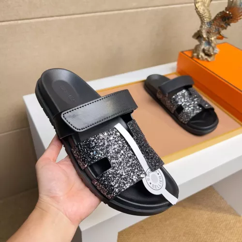 Replica Hermes Slippers For Men #1357031 $60.00 USD for Wholesale