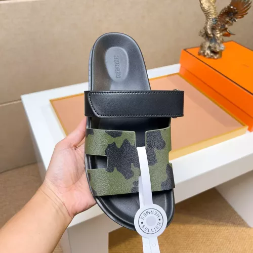 Replica Hermes Slippers For Men #1357063 $56.00 USD for Wholesale