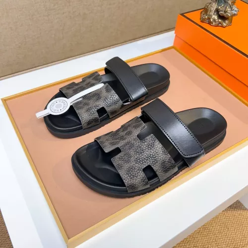 Hermes Slippers For Men #1357083 $56.00 USD, Wholesale Replica Hermes Slippers